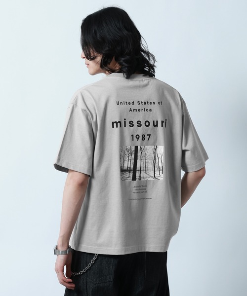 RAGEBLUE(レイジブルー)の「【Yoichiro Nishimura】モノクロフォトプリントTシャツ(Tシャツ/カットソー・メンズ・ブラック/グレー系その他/その他5・MEDIUM/LARGE)」の2枚目の写真