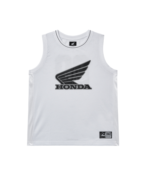 PHYPS MOTORCYCLE（フィップスモーターサイクル）の「Mesh 3M Logo Wing Sleeveless White（Tシャツ/カットソー・レディース・その他・X-LARGE/LARGE/MEDIUM）」の2枚目の写真