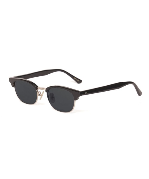 CALEE(キャリー)の「SIRMONT BROW GLASSES <CLASSIC MODEL>(メガネ・メンズ・ブラック系その他/ブラック×ブラック/ブラック×ブルー・FREE)」の2枚目の写真
