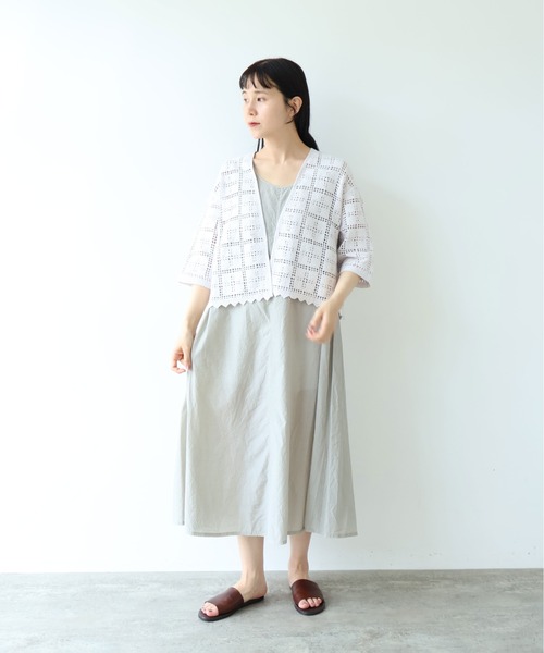 yuni（ユニ　）の「△cotton Lace haori blouse（シャツ/ブラウス・レディース・ブラック・FREE）」の11枚目の写真