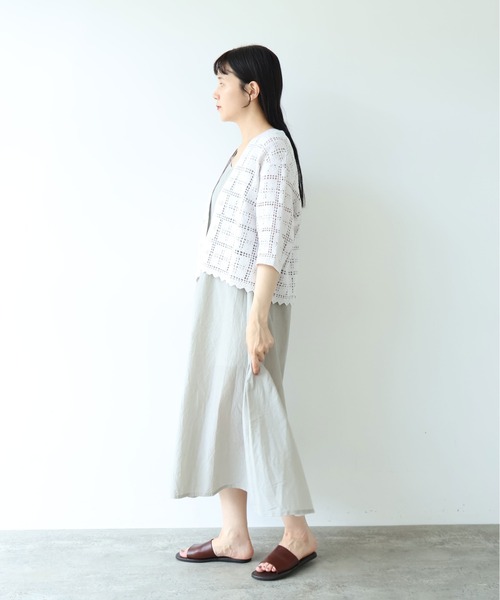 yuni（ユニ　）の「△cotton Lace haori blouse（シャツ/ブラウス・レディース・ブラック・FREE）」の9枚目の写真