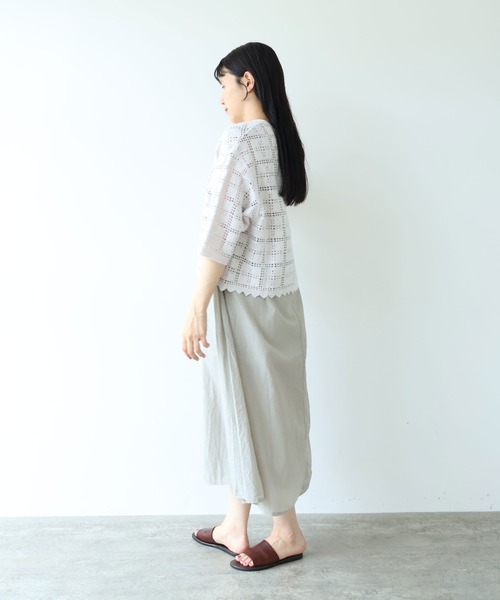 yuni（ユニ　）の「△cotton Lace haori blouse（シャツ/ブラウス・レディース・ブラック・FREE）」の8枚目の写真