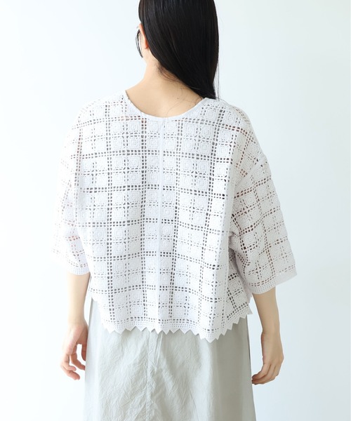 yuni（ユニ　）の「△cotton Lace haori blouse（シャツ/ブラウス・レディース・ブラック・FREE）」の2枚目の写真