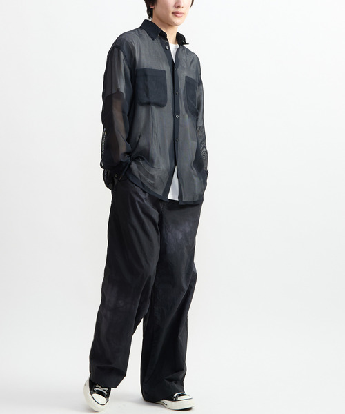 CONVERSE TOKYO(コンバーストウキョウ)の「BACK STAR★ MESH SHIRT(シャツ/ブラウス・レディース・ネイビー/ブラック/ライラック・MEDIUM/SMALL)」の10枚目の写真
