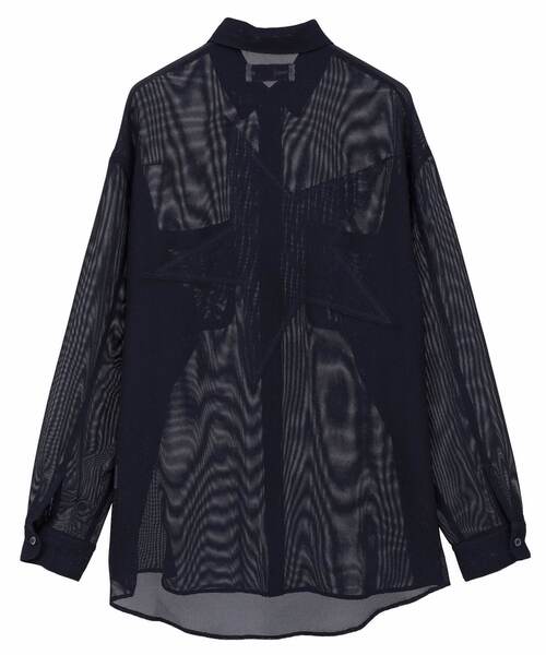 CONVERSE TOKYO(コンバーストウキョウ)の「BACK STAR★ MESH SHIRT(シャツ/ブラウス・レディース・ネイビー/ブラック/ライラック・MEDIUM/SMALL)」の18枚目の写真