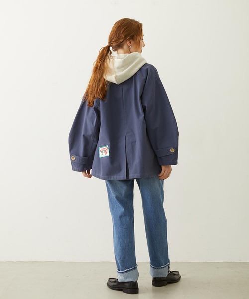 MILKFED.(ミルクフェド)の「PATCH HOODED JACKET(ブルゾン・レディース・ブラック/オフホワイト/ネイビー・S/M)」の19枚目の写真