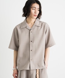 SINSS（シンス）の「Loose fit linen touch HS shirt / ルーズフィットリネンタッチハーフスリーブシャツ（シャツ/ブラウス）」