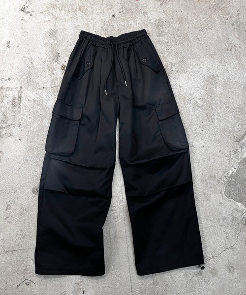 CALIFORNIA OUTFITTERS(カリフォルニア アウトフィッターズ)の「5C12 ワイドカーゴ イージーパンツ(カーゴパンツ・メンズ・ブラック/カーキ/ベージュ・FREE)」の4枚目の写真