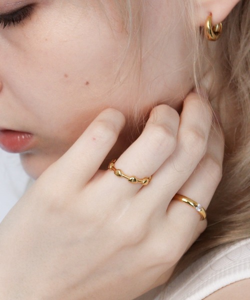 Bilan(ビラン)の「【BILAN】ストーンブリッジリング(サージカルステンレス)(リング・レディース・シルバー/ゴールド・14号/12号)」の6枚目の写真