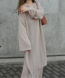 sheer knit tunic /シアーニットチュニック