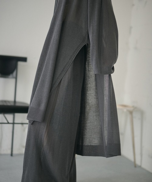 LAULEN(ローレン)の「sheer knit tunic /シアーニットチュニック(ニット/セーター・レディース・チャコールグレー/ベージュ/アイボリー・FREE)」の17枚目の写真