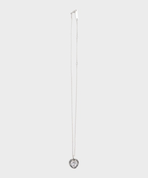 AMBUSH(アンブッシュ)の「【AMBUSH/アンブッシュ】HEART CLASS RING CHARM NECKLACE(ネックレス・メンズ・ピンク/クリア・FREE)」の1枚目の写真