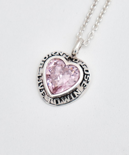 AMBUSH(アンブッシュ)の「【AMBUSH/アンブッシュ】HEART CLASS RING CHARM NECKLACE(ネックレス・メンズ・ピンク/クリア・FREE)」の3枚目の写真