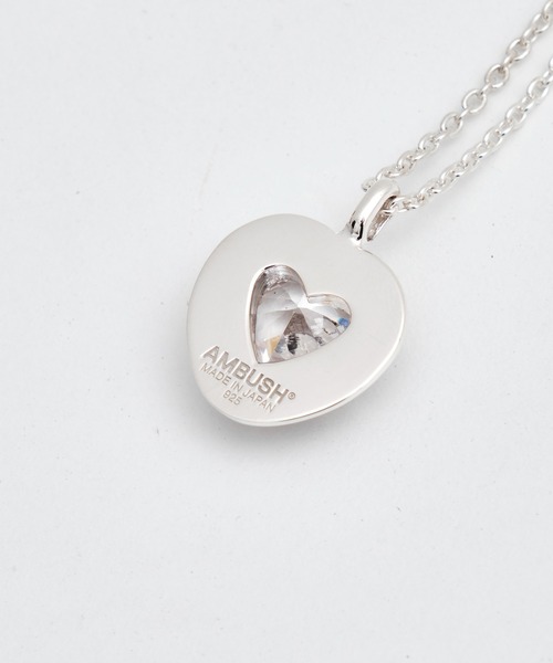 AMBUSH(アンブッシュ)の「【AMBUSH/アンブッシュ】HEART CLASS RING CHARM NECKLACE(ネックレス・メンズ・ピンク/クリア・FREE)」の6枚目の写真