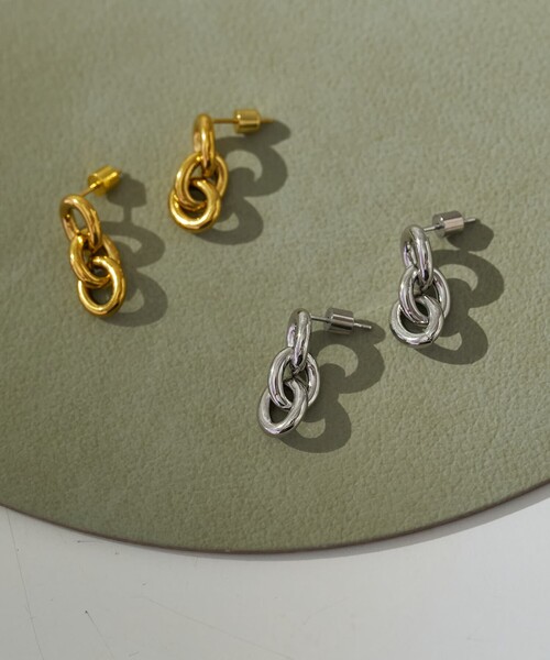 collex(コレックス)の「【dignif】【金属アレルギー対応】ピアス Bold Chain(ピアス(両耳用)・レディース・ゴールド/シルバー・フリー)」の3枚目の写真