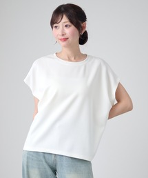 クルーネック シームレス オーバーサイズ 半袖 トップス