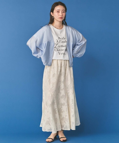 Gready Brilliant（グレディブリリアン）の「ＰｅｒｌｅクルーネックTシャツ（Tシャツ/カットソー・レディース・ブラウン/ピンク/オフホワイト・38）」の12枚目の写真