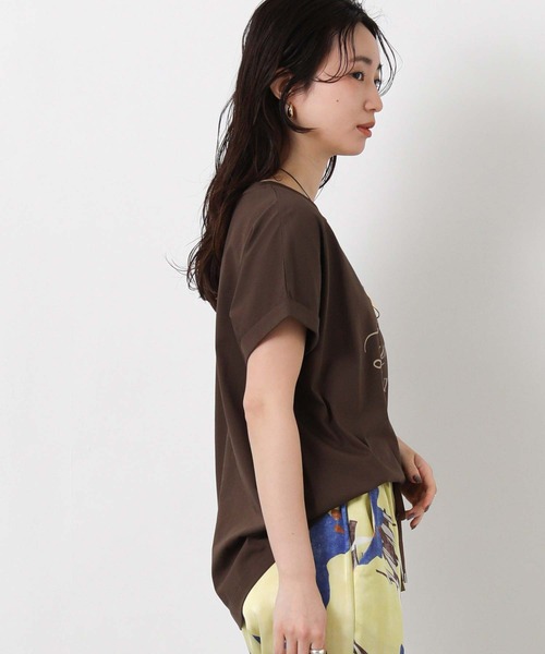 Gready Brilliant（グレディブリリアン）の「ＰｅｒｌｅクルーネックTシャツ（Tシャツ/カットソー・レディース・ブラウン/ピンク/オフホワイト・38）」の22枚目の写真