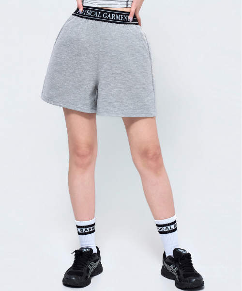 PHYSICAL GARMENTS（フィジカルガーメンツ）の「P5079 バンドレイヤードショートパンツ [2COLOR]（その他パンツ・レディース・グレー/ブラック・SMALL/MEDIUM/LARGE）」の21枚目の写真