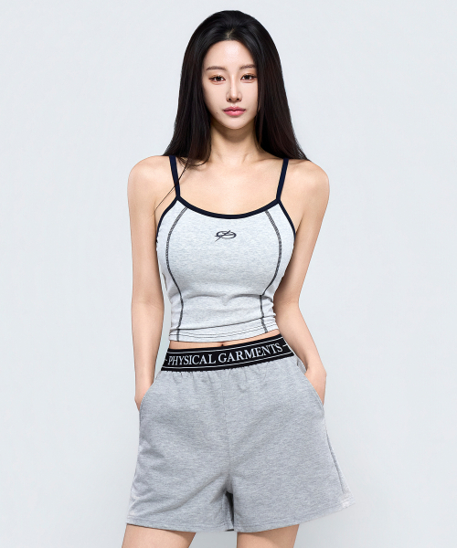 PHYSICAL GARMENTS（フィジカルガーメンツ）の「P5079 バンドレイヤードショートパンツ [2COLOR]（その他パンツ・レディース・グレー/ブラック・SMALL/MEDIUM/LARGE）」の20枚目の写真