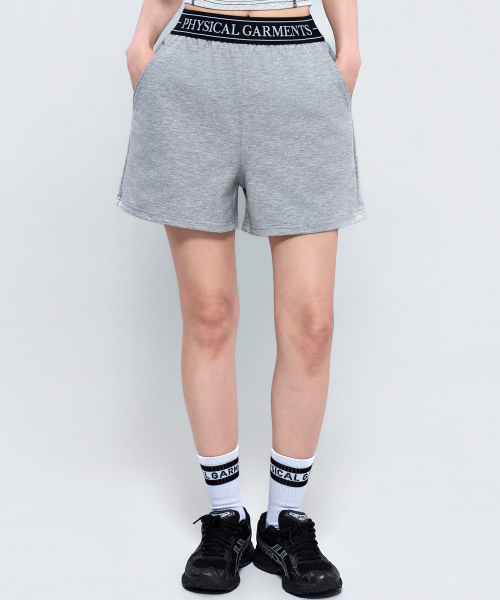 PHYSICAL GARMENTS（フィジカルガーメンツ）の「P5079 バンドレイヤードショートパンツ [2COLOR]（その他パンツ・レディース・グレー/ブラック・SMALL/MEDIUM/LARGE）」の18枚目の写真