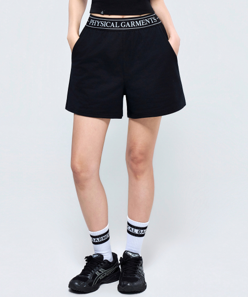 PHYSICAL GARMENTS（フィジカルガーメンツ）の「P5079 バンドレイヤードショートパンツ [2COLOR]（その他パンツ・レディース・グレー/ブラック・SMALL/MEDIUM/LARGE）」の13枚目の写真