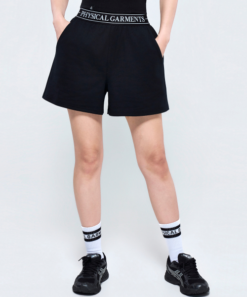 PHYSICAL GARMENTS（フィジカルガーメンツ）の「P5079 バンドレイヤードショートパンツ [2COLOR]（その他パンツ・レディース・グレー/ブラック・SMALL/MEDIUM/LARGE）」の12枚目の写真