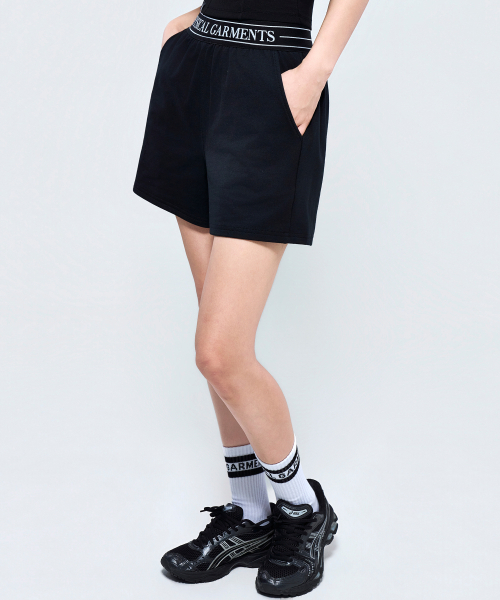 PHYSICAL GARMENTS（フィジカルガーメンツ）の「P5079 バンドレイヤードショートパンツ [2COLOR]（その他パンツ・レディース・グレー/ブラック・SMALL/MEDIUM/LARGE）」の9枚目の写真