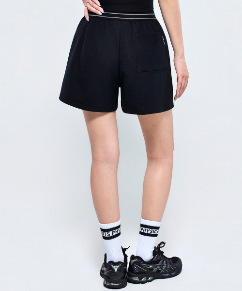 PHYSICAL GARMENTS（フィジカルガーメンツ）の「P5079 バンドレイヤードショートパンツ [2COLOR]（その他パンツ・レディース・グレー/ブラック・SMALL/MEDIUM/LARGE）」の8枚目の写真