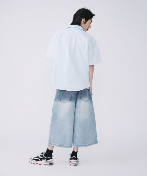 TEN PAST SEVEN(テン ファスト セブン)の「ツートンウォッシングデニムバミューダパンツ(デニムパンツ・メンズ・その他・MEDIUM/LARGE)」の3枚目の写真