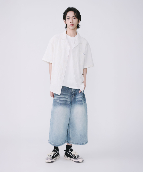 TEN PAST SEVEN(テン ファスト セブン)の「ツートンウォッシングデニムバミューダパンツ(デニムパンツ・メンズ・その他・MEDIUM/LARGE)」の5枚目の写真