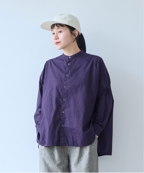 yuni(ユニ )の「コットンキャッチワッシャー ワイドブラウス(シャツ/ブラウス・レディース・グリーン/ホワイト/ブラック/ピンク/パープル・FREE)」の19枚目の写真