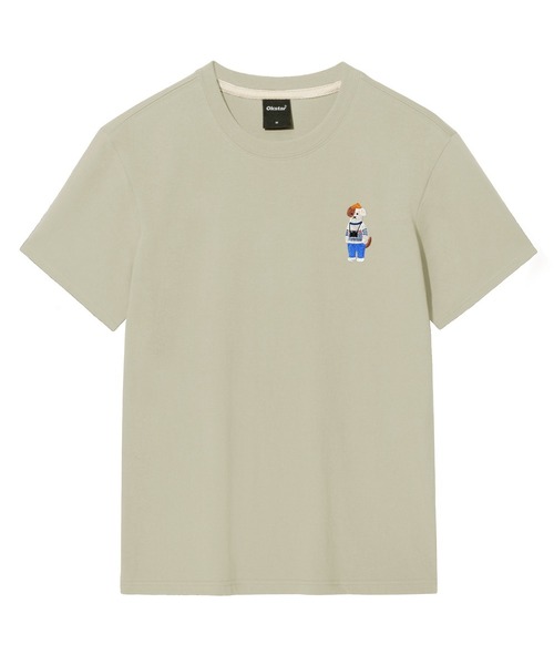 OKSTAR(オクスター)の「ミニミーフォトグラファーブロドック刺繍半袖(Tシャツ/カットソー・レディース・ライトベージュ/ホワイト/ブラック/グレー/ダークグリーン/ネイビー/ダークブルー/クリーム/ライトグレー/ダークグレー・2XL/3XL/4XL/SMALL/MEDIUM/LARGE/X-LARGE)」の7枚目の写真