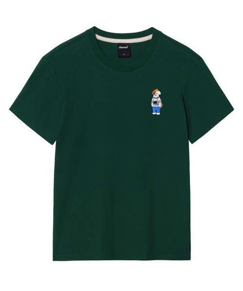 OKSTAR(オクスター)の「ミニミーフォトグラファーブロドック刺繍半袖(Tシャツ/カットソー・レディース・ライトベージュ/ホワイト/ブラック/グレー/ダークグリーン/ネイビー/ダークブルー/クリーム/ライトグレー/ダークグレー・2XL/3XL/4XL/SMALL/MEDIUM/LARGE/X-LARGE)」の8枚目の写真