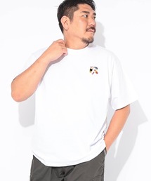 Tシャツ 半袖 メンズ 大きいサイズ メジャーリーグ ワンポイント刺繍 クルーネック カットソー B&T CLUB (ビーアンドティークラブ)
