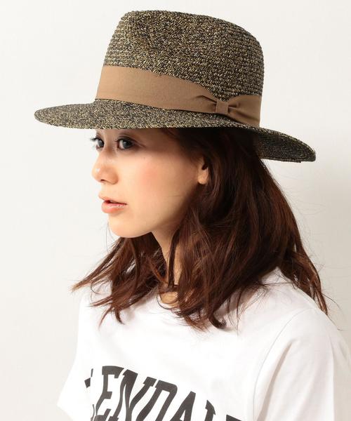 coen(コーエン)の「杢中折れハット(ハット・レディース・ブラック/ベージュ・FREE)」の2枚目の写真