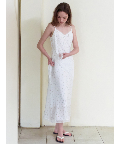 ETMON(エトモン)の「Slip Scarf-Tie Floral Dress, Light Green(ワンピース・レディース・その他・F)」の5枚目の写真