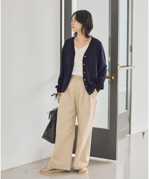 JOURNAL STANDARD(ジャーナルスタンダード)の「ウォッシャブルウール Vカーディガン(カーディガン/ボレロ・レディース・ネイビー/チャコールグレー/チョコ/レッド・FREE)」の13枚目の写真