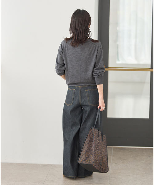 JOURNAL STANDARD(ジャーナルスタンダード)の「ウォッシャブルウール Vカーディガン(カーディガン/ボレロ・レディース・ネイビー/チャコールグレー/チョコ/レッド・FREE)」の17枚目の写真