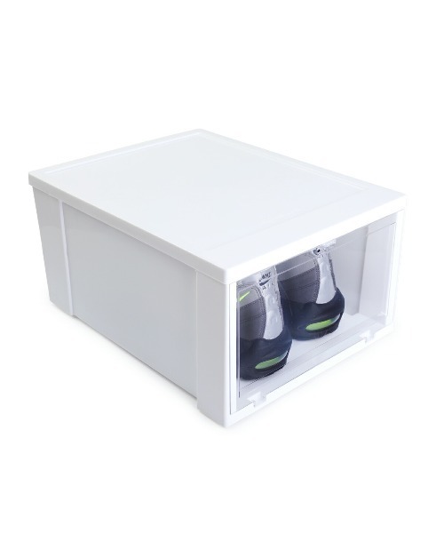 KICKS LAB.(キックスラボ)の「KICKS LAB. SHOE STORAGE BOX 1 BOX SET / キックスラボ シューストレージ ボックス1BOX / KL-SHOES-BOX-1W(シューズ小物/雑貨・メンズ・ホワイト・FREE)」の2枚目の写真