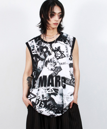 M Street collage oversize sleeveless
