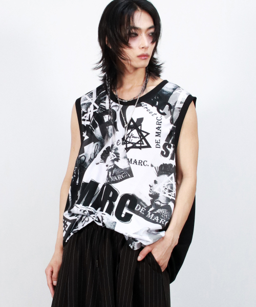DEMARC(ドゥマーク)の「M Street collage oversize sleeveless(Tシャツ/カットソー・メンズ・その他・MEDIUM/LARGE)」の2枚目の写真
