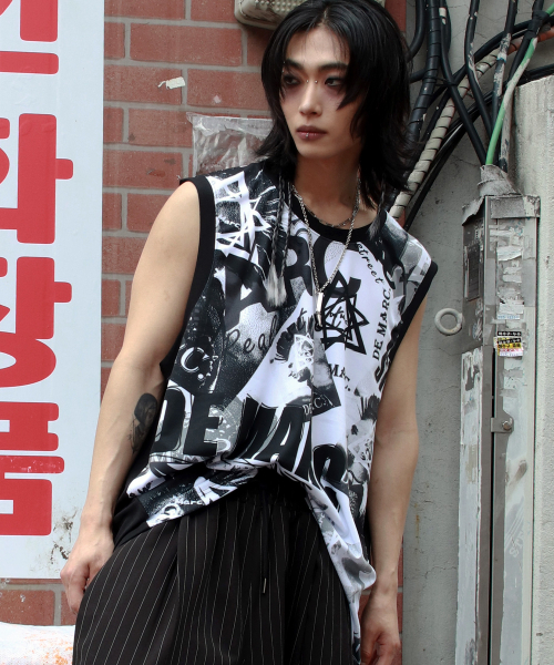 DEMARC(ドゥマーク)の「M Street collage oversize sleeveless(Tシャツ/カットソー・メンズ・その他・MEDIUM/LARGE)」の3枚目の写真