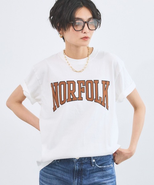 BARNYARDSTORM(バンヤードストーム)の「BARNYARDSTORM / GULFCOAST(ガルフコースト)別注Tシャツ(Tシャツ/カットソー・レディース・ブラウン/チャコールグレー/オフホワイト・FREE)」の4枚目の写真