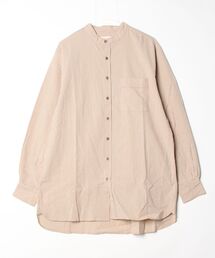 TATRAS CONCEPT STORE（タトラスコンセプトストア）の「TURN A(ターン エー) コットンウール シアサッカー ワッシャー L/S バンドカラーシャ（シャツ/ブラウス）」