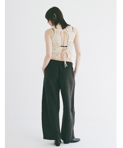 CLANE（クラネ）の「CLANE/クラネ/CROCHET CAMI KNIT TOPS（キャミソール・レディース・アイボリー/レッド・F）」の7枚目の写真
