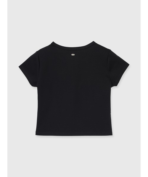 anuans(アニュアンス)の「シルクタッチコットンクロップドTシャツ(Tシャツ/カットソー・レディース・ブラック/ホワイト/チャコールグレー・SMALL/MEDIUM)」の21枚目の写真