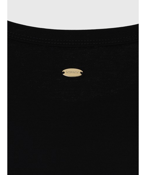 anuans(アニュアンス)の「シルクタッチコットンクロップドTシャツ(Tシャツ/カットソー・レディース・ブラック/ホワイト/チャコールグレー・SMALL/MEDIUM)」の11枚目の写真