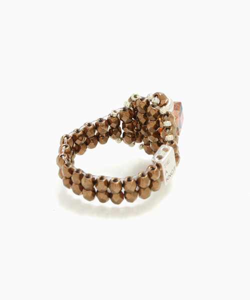 JOURNAL STANDARD（ジャーナルスタンダード）の「TIE A KNOT / タイ ア ノット EX CRYSTAL BEADS RING with SILVER（リング・メンズ・シルバー・LARGE/MEDIUM/SMALL）」の2枚目の写真