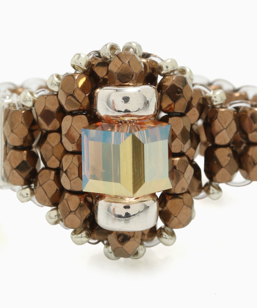 JOURNAL STANDARD（ジャーナルスタンダード）の「TIE A KNOT / タイ ア ノット EX CRYSTAL BEADS RING with SILVER（リング・メンズ・シルバー・LARGE/MEDIUM/SMALL）」の4枚目の写真